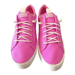 Keds Triple Kick Canvas Sneakers Pink Lace-Up Women’s Size 8.5